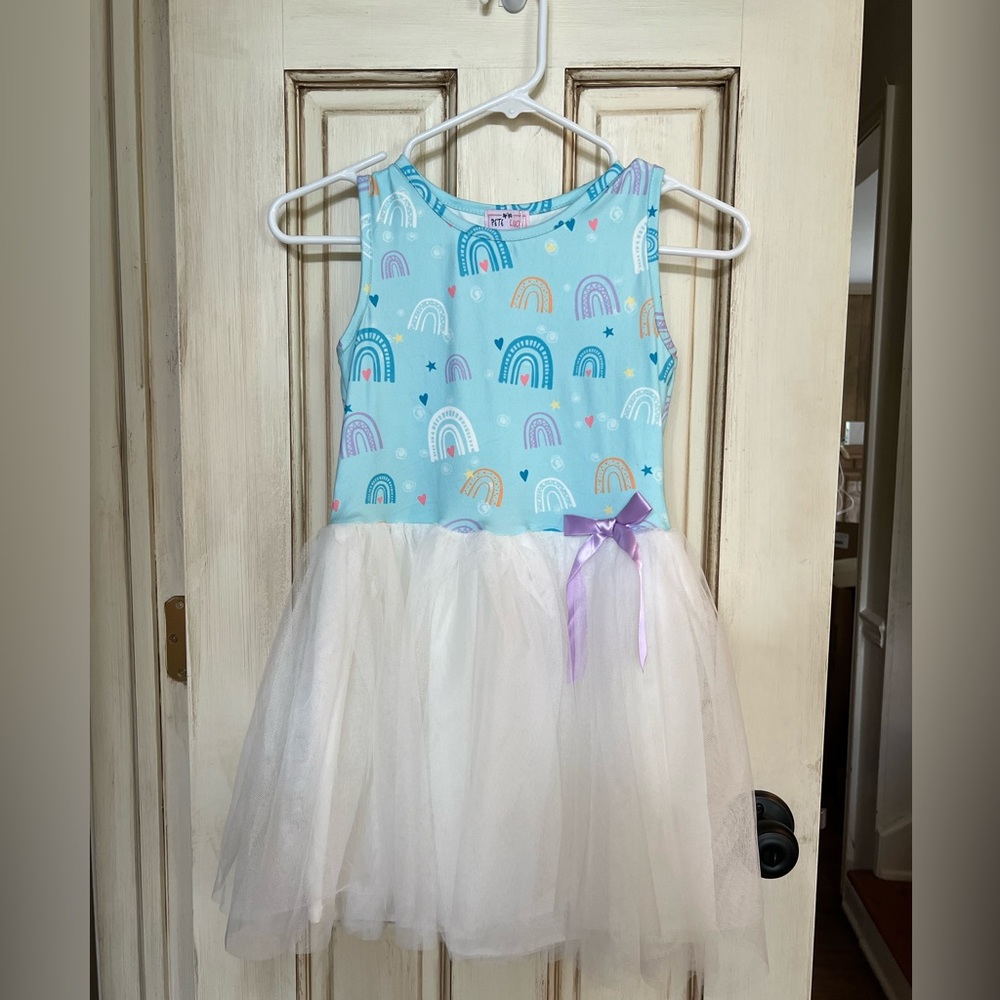 Pete and Lucy Rainbow blue tutu outfit dress